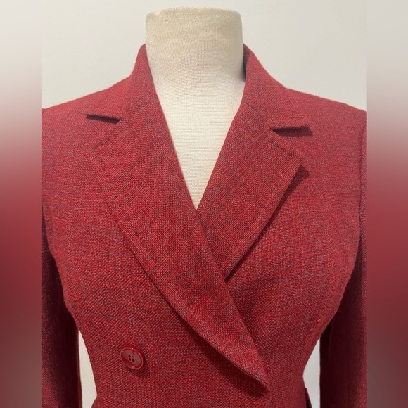 MaxMara Tweed Wool Cashmere Silk Double Breasted Blazer - Picture 8 of 12
